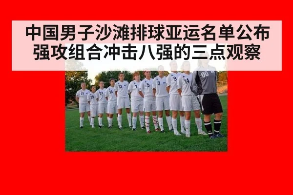 中国男子沙滩排球亚运名单公布 强攻组合冲击八强的三点观察